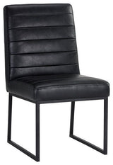 Spyros Dining Chair, Coal Black, Set of 2