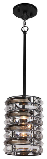 Woodbridge Lighting Lana Mini-pendant, Horizontal Crystals