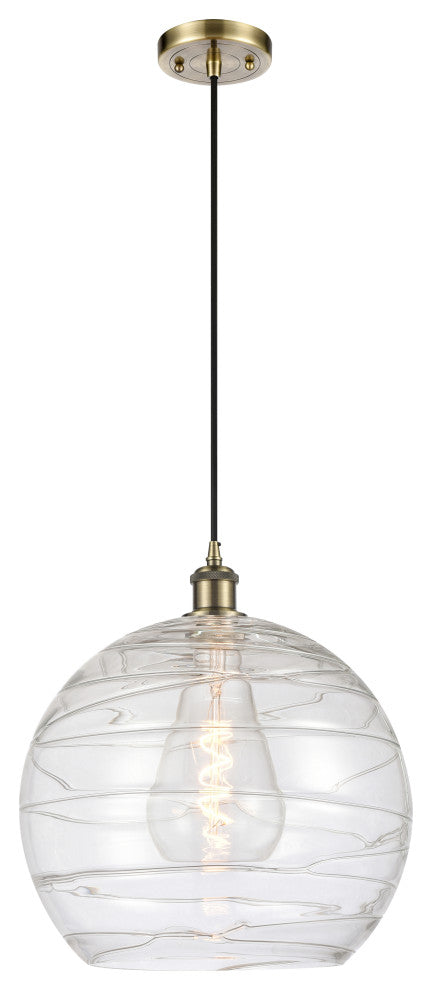 Innovations 516-1P-AB-G1213-14 1 Light Pendant, Antique Brass