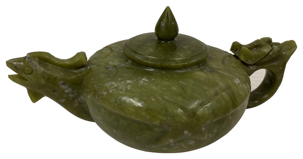 Consigned 20th Century Chinese Jade 9 pieces Tea set