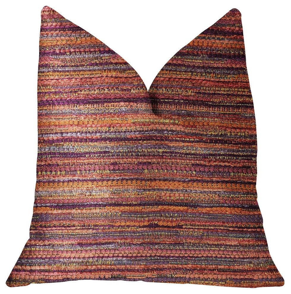 Sunset Sky Red Luxury Throw Pillow, 20"x30" Queen