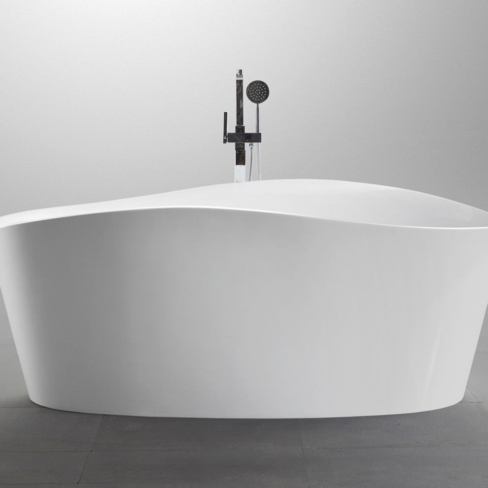 Grasse 67" Freestanding Bathtub, White
