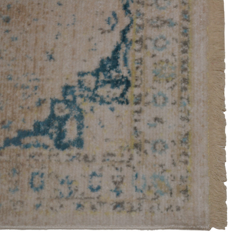 Machine Made Polyester Durable Indoor Outdoor Washable Oriental Pattern Footmat