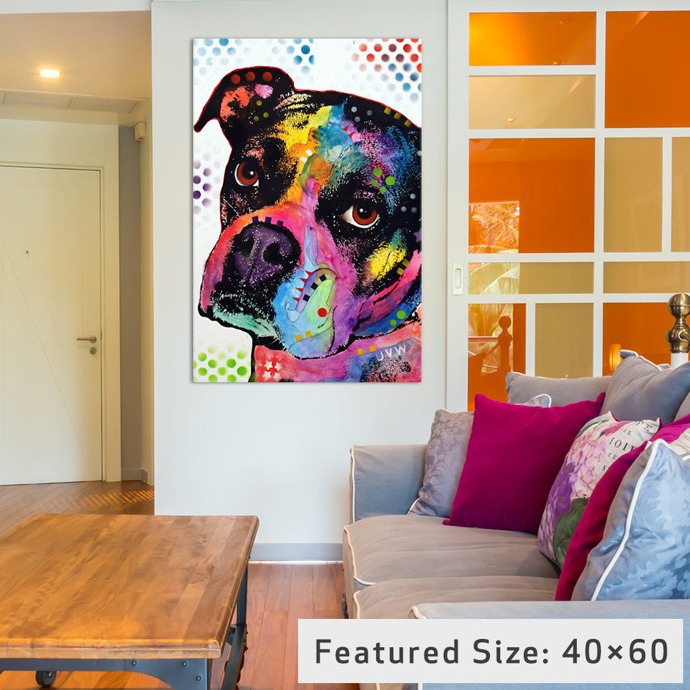 "Young Boxer Gallery" by Dean Russo, 40x26x1.5"