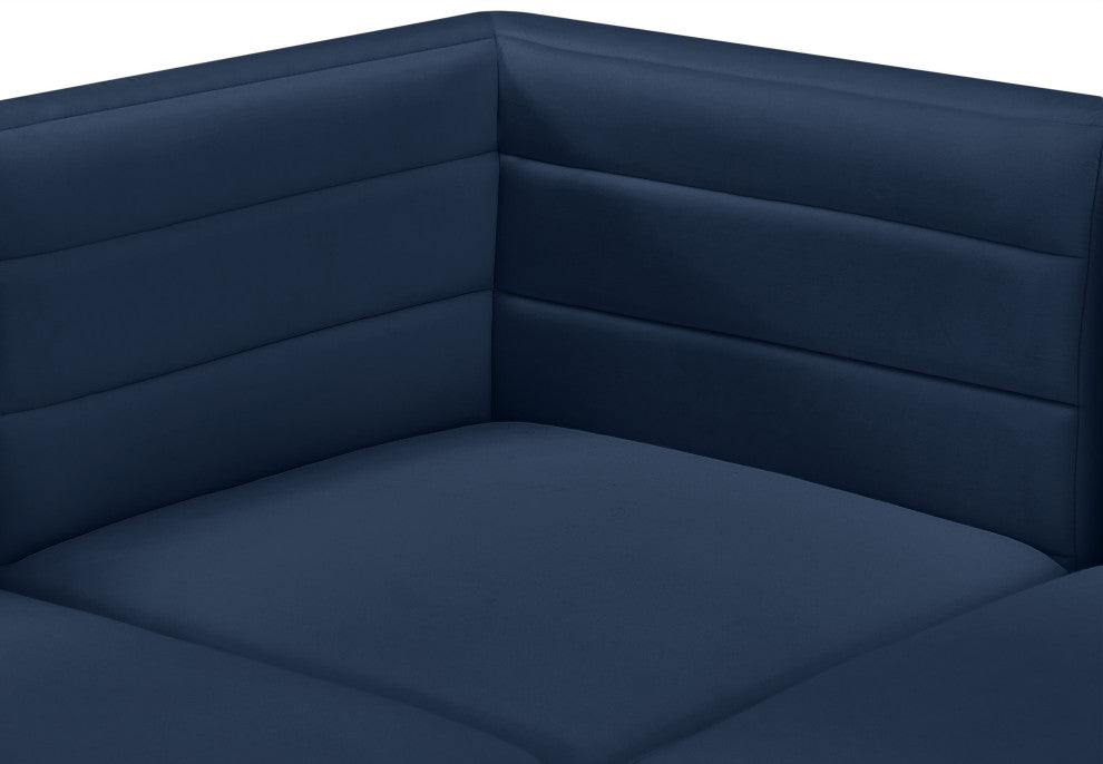 Quincy Modular Component, Navy, Corner Chair