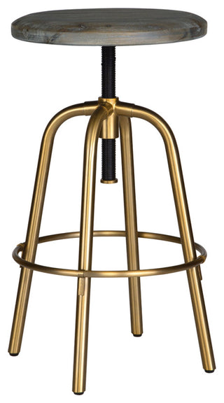 Uttermost Revolve Brass Counter Stool