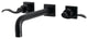 KS6020DFL Wall Mount Tub Faucet, Matte Black