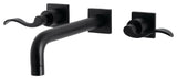 KS6020DFL Wall Mount Tub Faucet, Matte Black