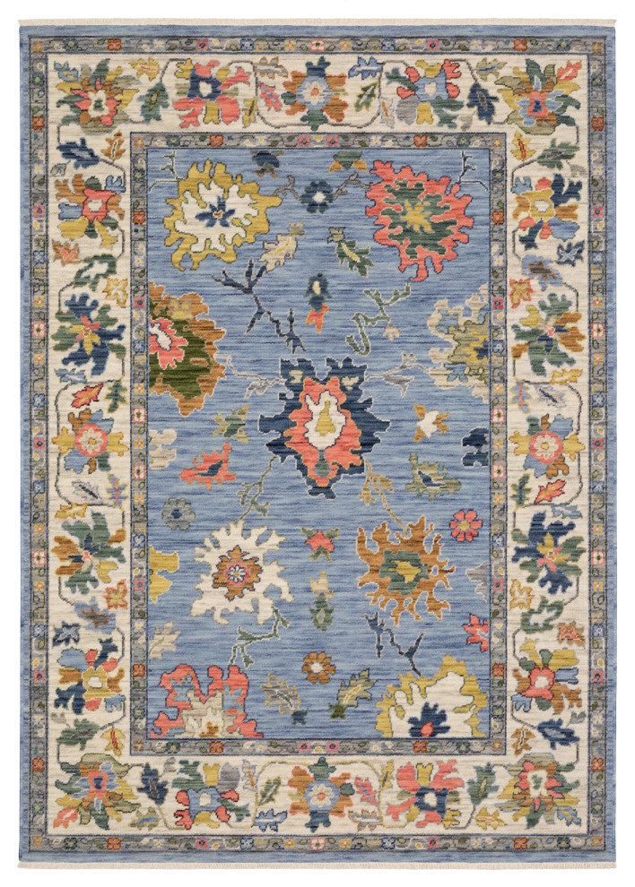 Oriental Weavers Lucca 2889A Floral Rug, Blue, 3'3"x5'
