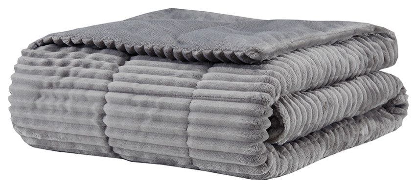 Madison Park Parker Oversized Plush Down Alternative Filled Throw
