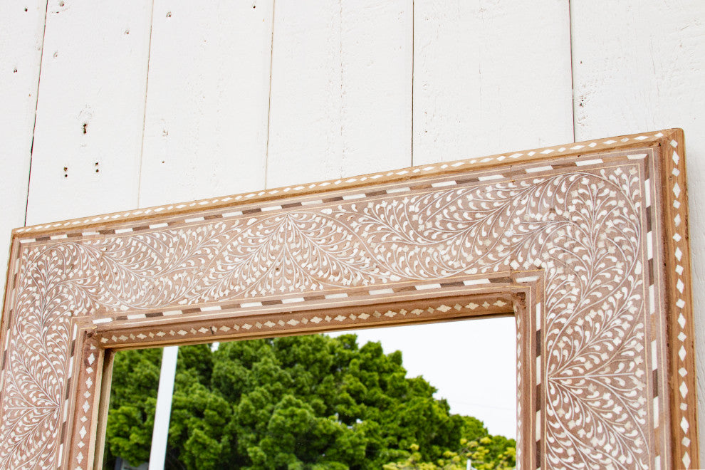 Charming Anglo-Indian Inlaid Mirror