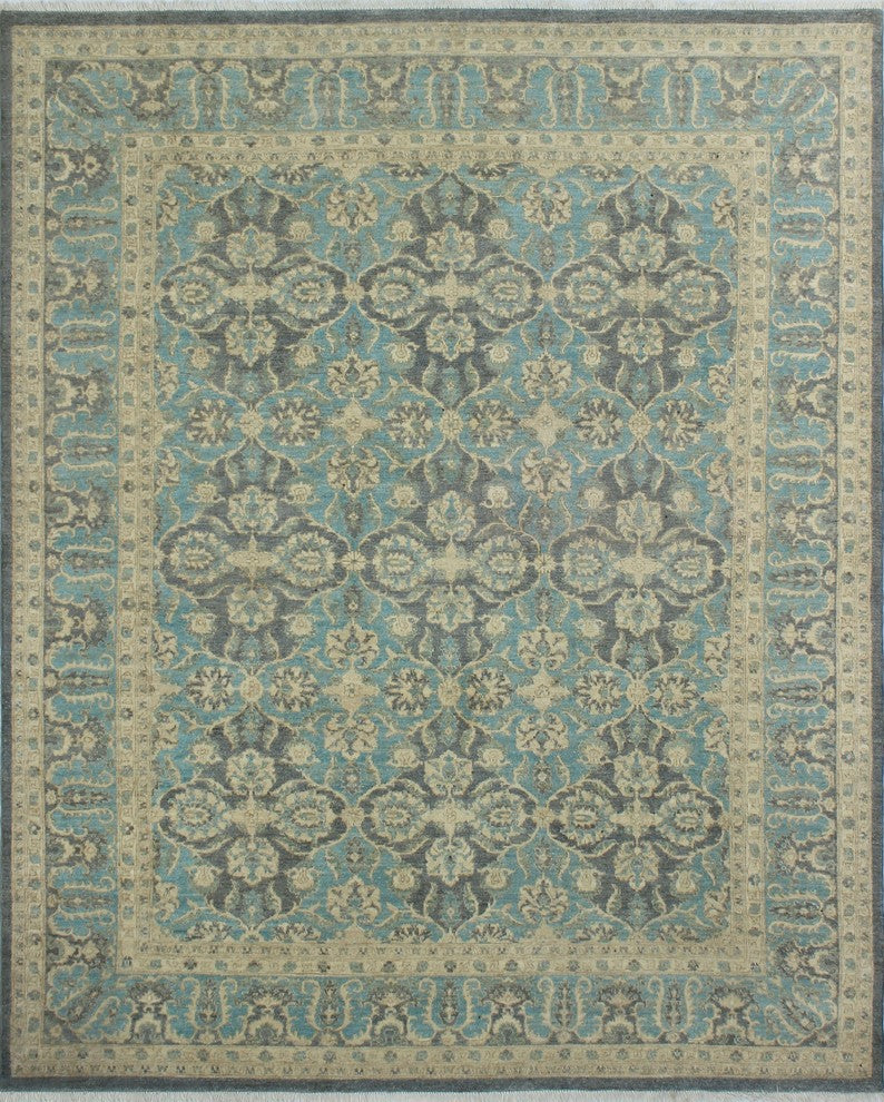Peshawar Hakim Gray Rug, 8''1x9''10