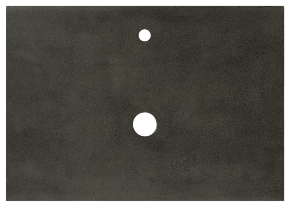 30" Native Stone Vanity Top in Slate- Vessel with Single Hole Cutout