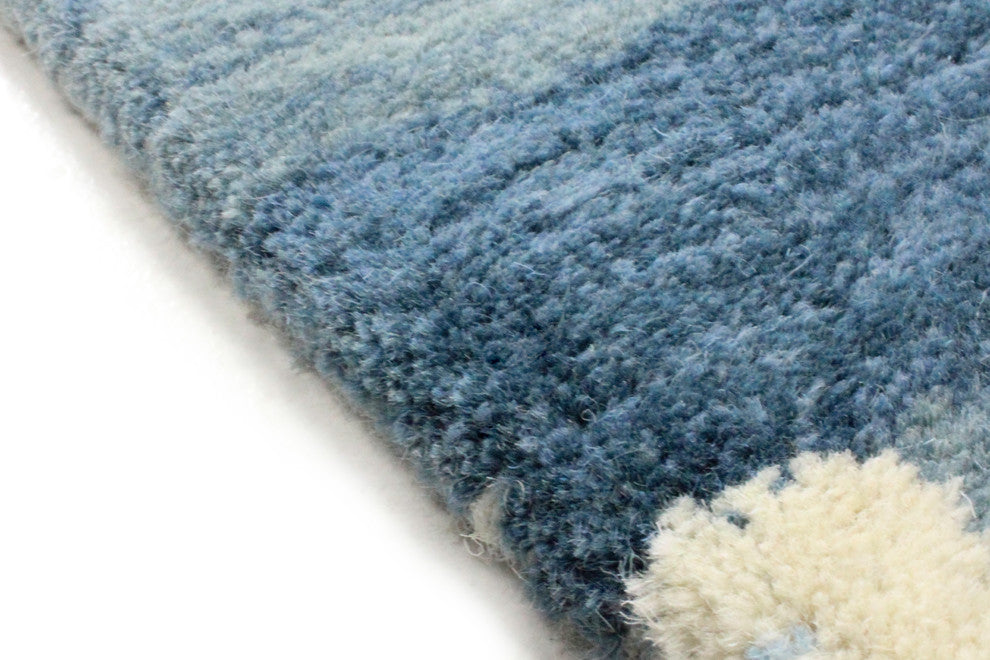Bashian Woodbridge Area Rug, Light Blue, 2.6''x8''
