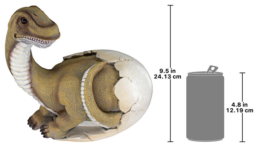 Baby Brachiosaurus Dino Egg Statue