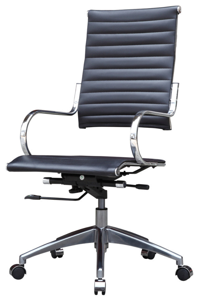 Classics Flees Office Chair High Back, Black