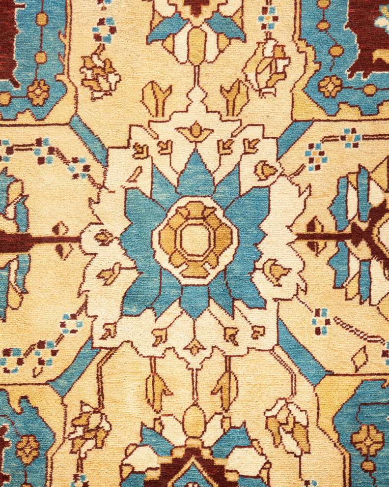 Bano One-of-a-Kind Hand-Knotted Area Rug Ivory, 8'10"x11'3"