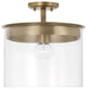 Capital Lighting, 246812AD, 13"Wx14.5"H 1-Light Semi-Flush or Pendant