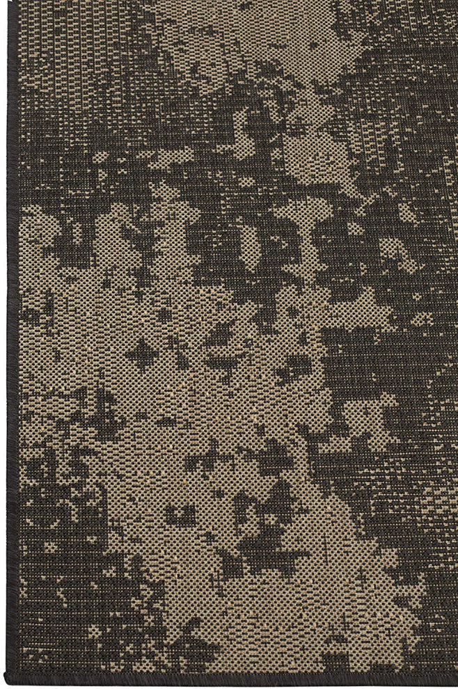 Outdoor Collection Vintage Rug - Bohemian Rug, Charcoal, 5'3"x7'6"