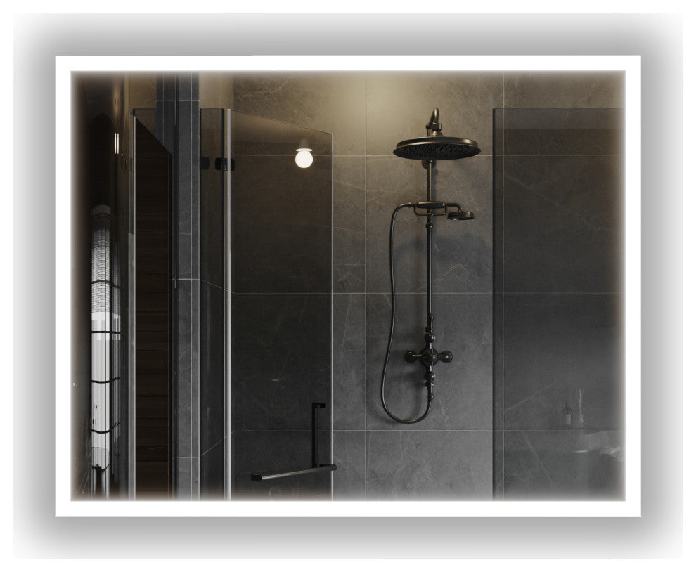 Gabriella Modern LED Bathroom Vanity Mirror, 30"x24"