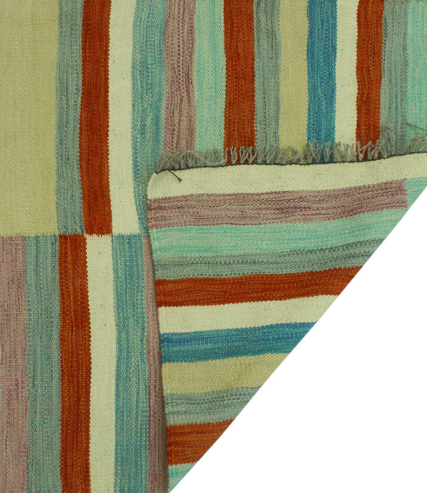 Winchester Flatweave Johnny Beige/Red Rug, 4'11 x 6'6