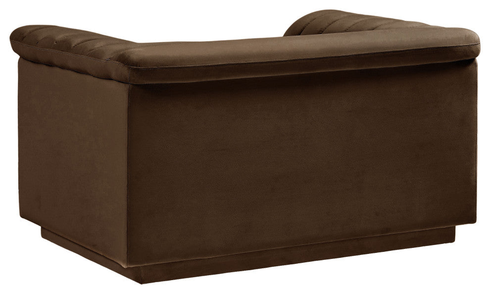 Cascade Upholstered Set, Brown, Velvet, Chair