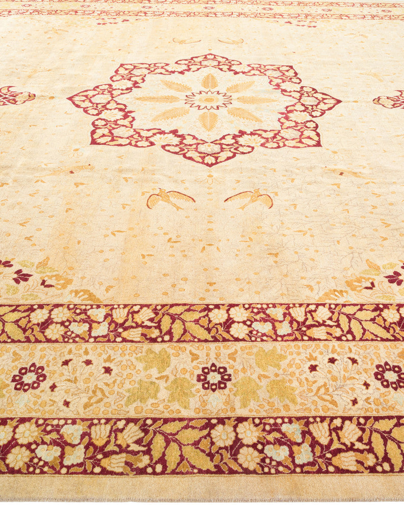Ryan, One-of-a-Kind Hand-Knotted Area Rug Ivory, 12'1"x17'10"