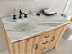 Wallace Solid Fir Single-Sink Vanity, Left Sink, 48", White Top