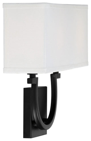 Rhodes 2-Light Matte Black Sconce