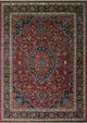 Vintage Distressed Wynter Burgundy Rug 9''9"x13''0"