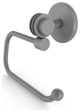Satellite Orbit Two Euro Dotted Accent Toilet Tissue Holder, Matte Gray