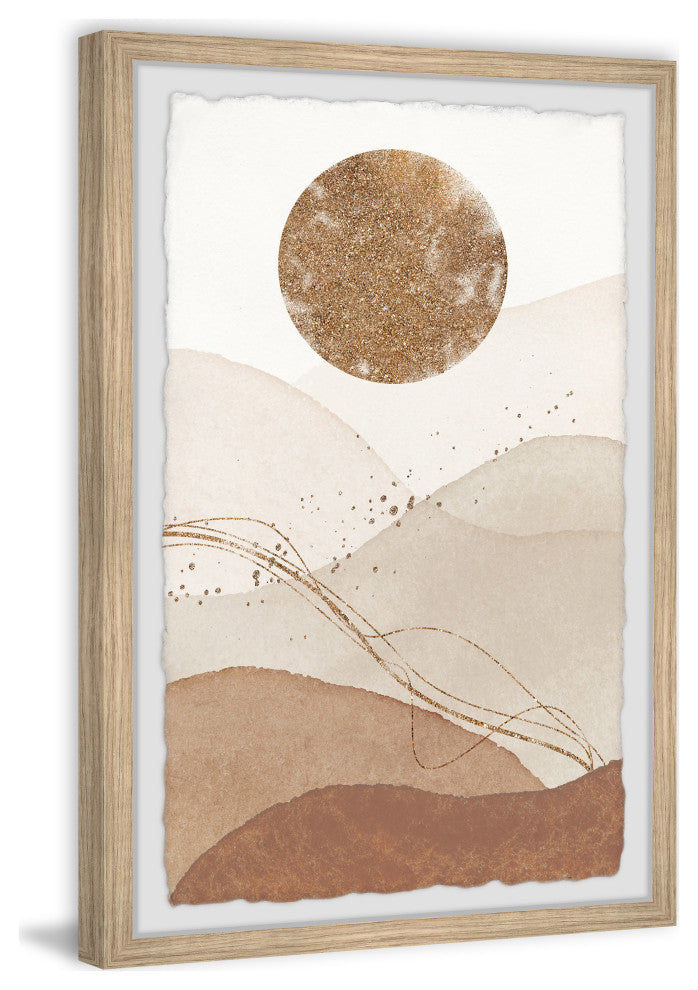 "Bright Moonlight" Framed Painting Print, 8x12