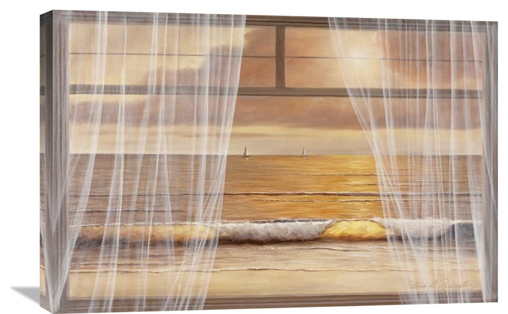 "View of the Sunset" Stretched Canvas Giclee by Diane Romanello, 30"x20"