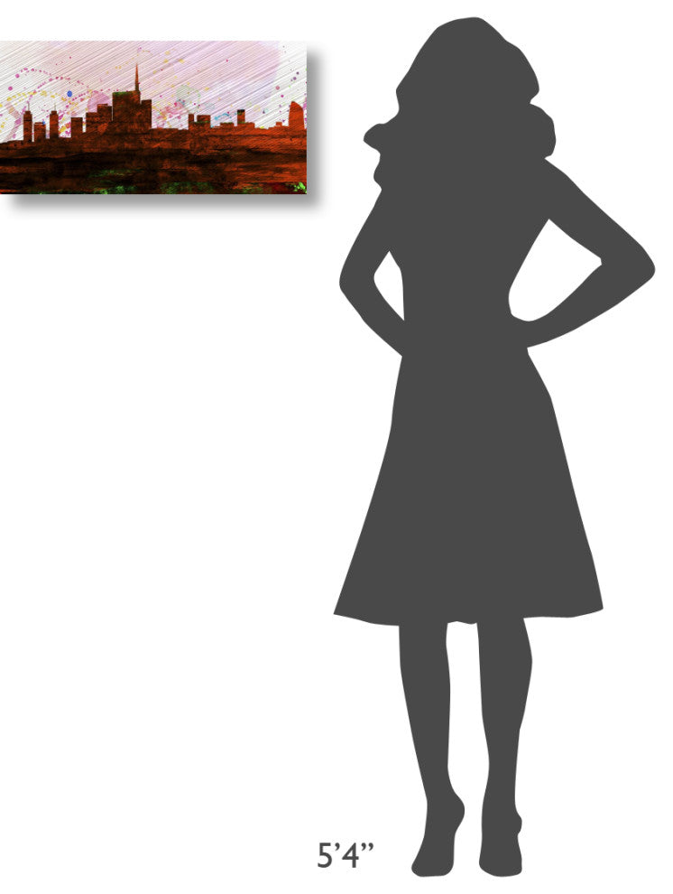 "Milan City Skyline" Fine Art Print