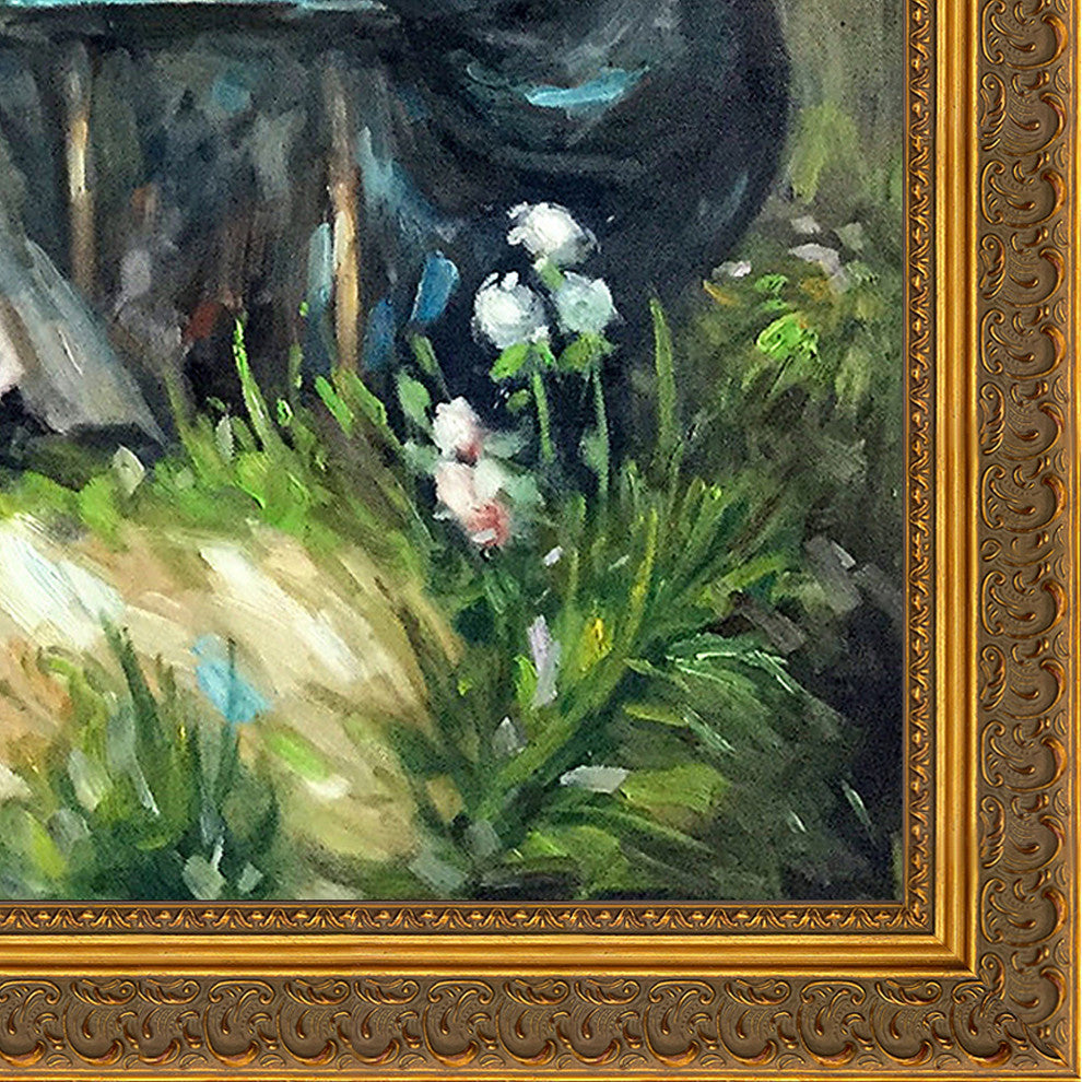 In The Garden, Baroque Antique Gold Frame