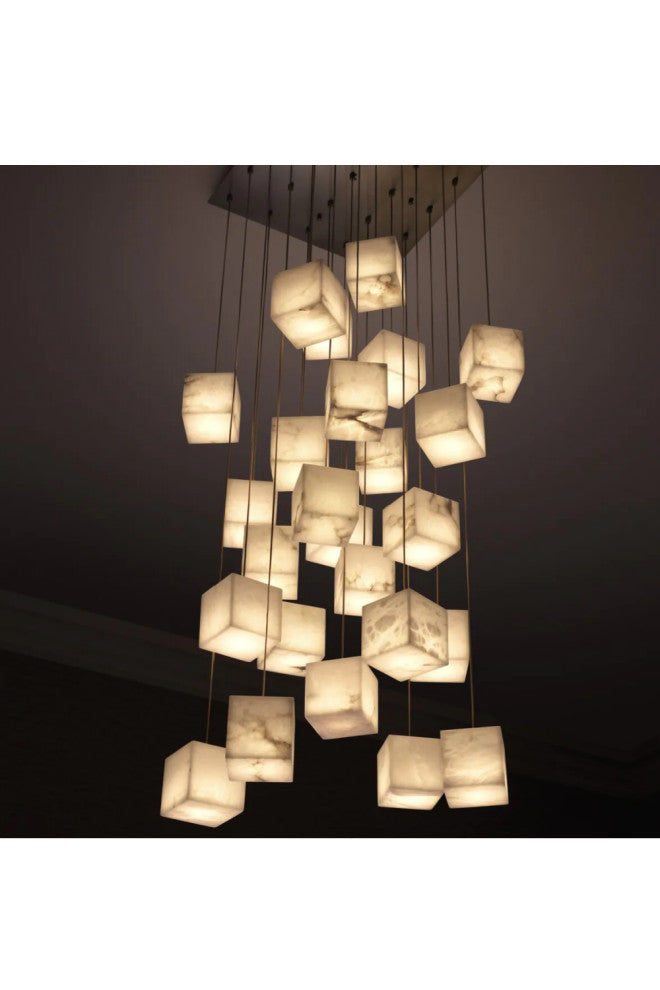 Alabaster Blocks Chandelier, Eichholtz Duboce