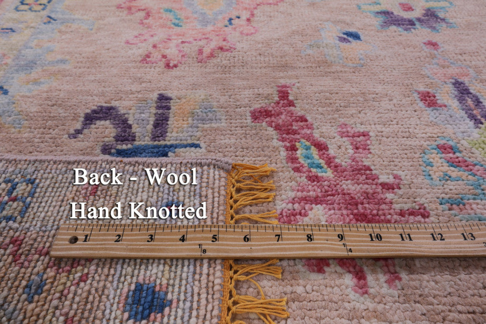 5' 11" X 9' 0" Hand-Knotted Turkish Oushak Wool Rug - Q14845