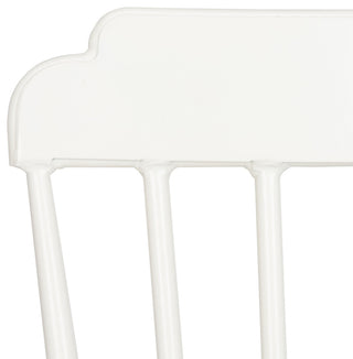 Safavieh Broderick Stackable Outdoor Side Chair, Matte White