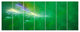 Green Fractal Thunder Sky, Abstract Wall Art Canvas, 83"x32", 7 Panels