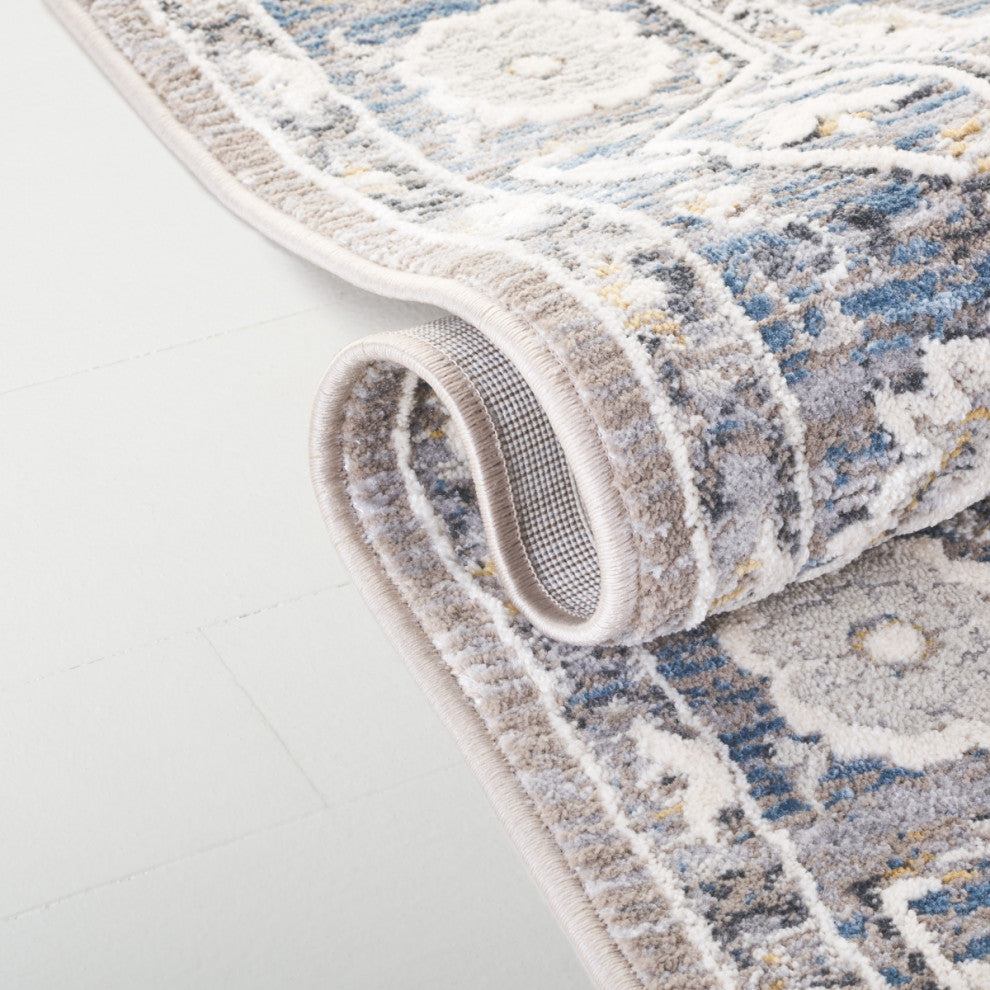 Lauren Ralph Lauren Collection Clover LRL1272 Rug, Grey/Blue, 2'x8'