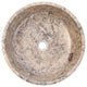 Silver Latte Travertine Natural Stone Vessel Sink Filled-Polished (D)16" (H)5"