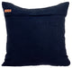 Blue Decorative Pillow Shams 24"x24" Suede Fabric, Navy Blue Love Tune