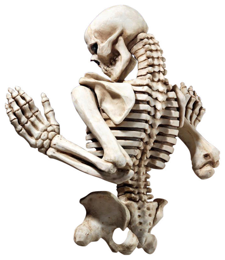 Ascending Evil Climbing Skeleton Wall Sculpture