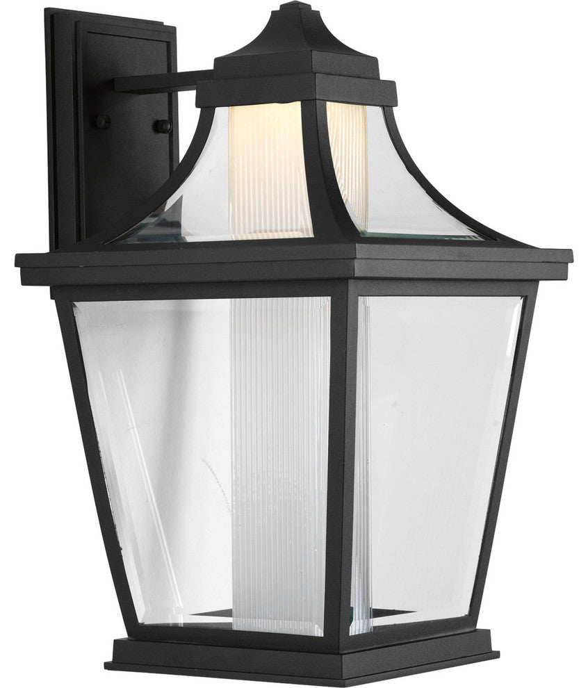 Progress Lighting 1-9W LED 3000K Outdoor Wall Lantern, Black