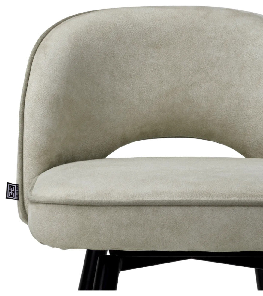 Cut-Out Silver Counter Stools, Set of 2, Eichholtz Cliff