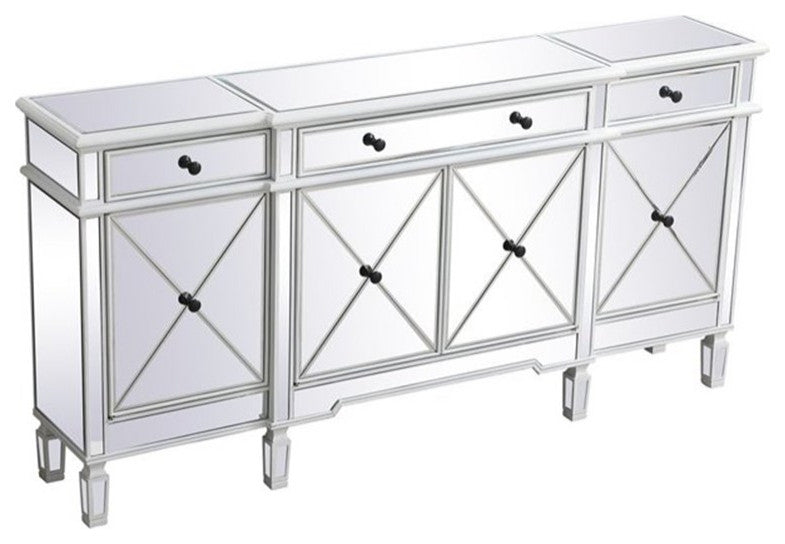 Elegant Decor Contempo Sideboard / Credenza Antique White