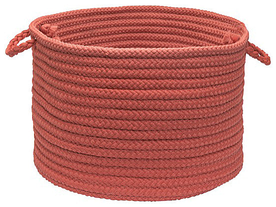 Colonial Mills Basket Simply Home Solid Terracotta Round