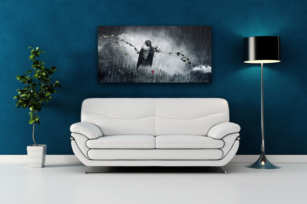 Epic Graffiti "Reach" by Cameron Gray, Giclee Canvas Wall Art, 12"x24"