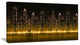 "Modern City With Illuminated Skyscrapers" Wall Art, 60"x28", 1 Panel