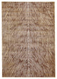 Weave & Wander Herbert Lustrous Zebra Print Rug, Brown/Gold, 10'x13'2"